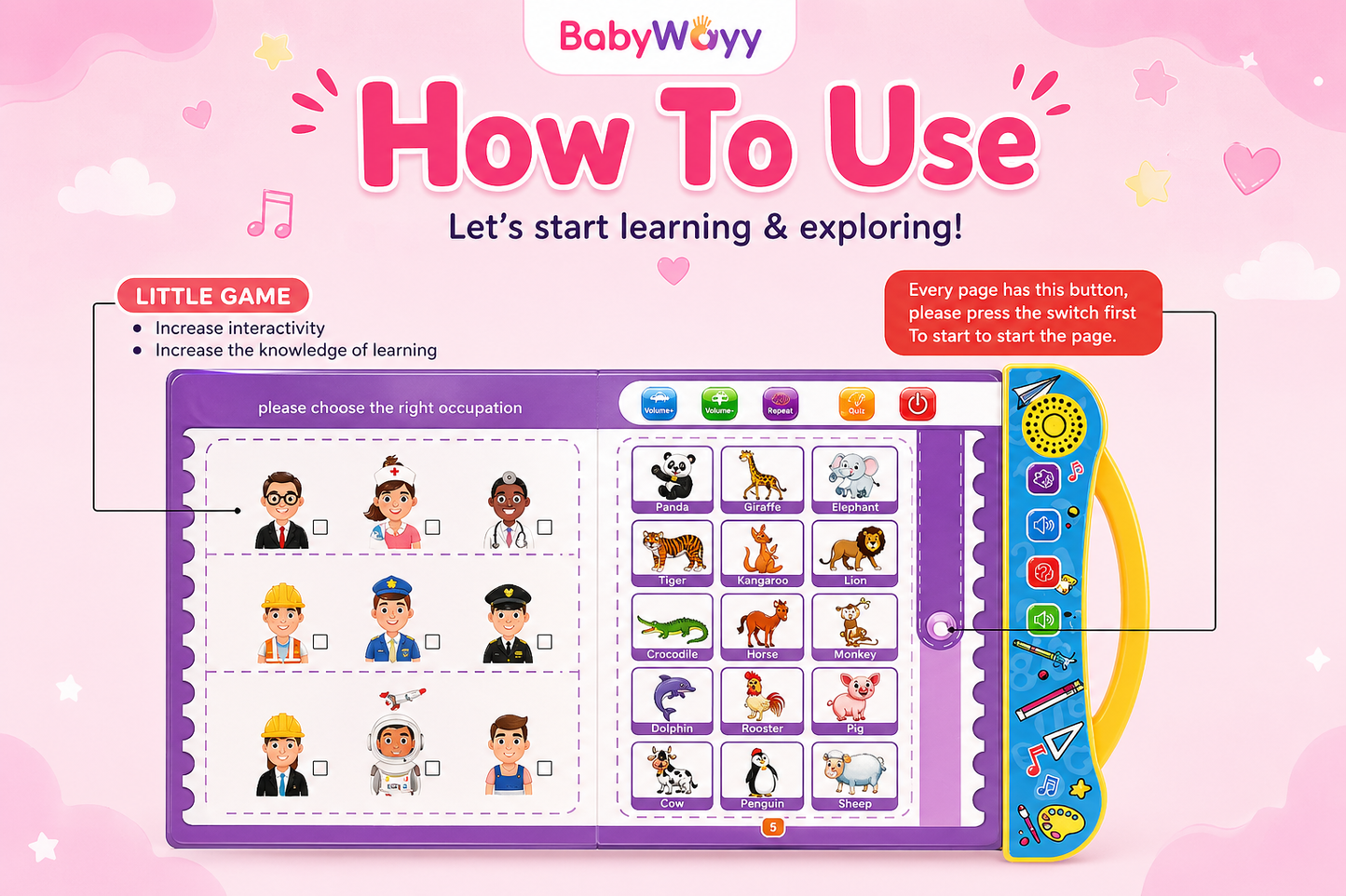 Baby BrainBoost Learning Sound Book