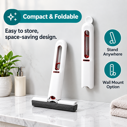 Self-Squeezing Mini Mop | Kitchen, Mirror & Multi-Surface Cleaning
