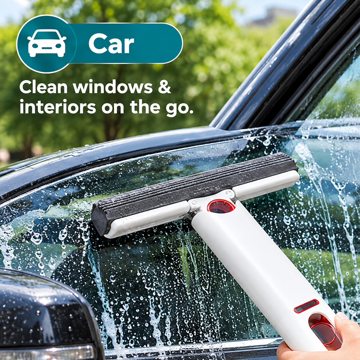 Self-Squeezing Mini Mop | Kitchen, Mirror & Multi-Surface Cleaning